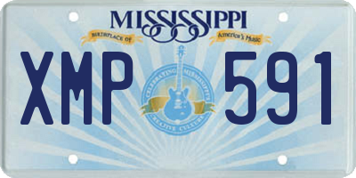 MS license plate XMP591