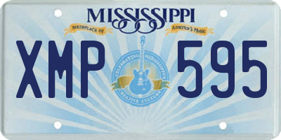 MS license plate XMP595