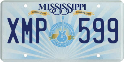MS license plate XMP599