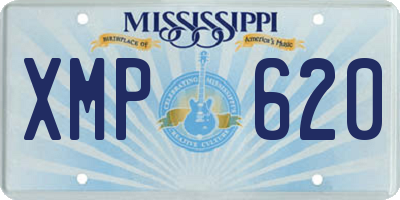 MS license plate XMP620