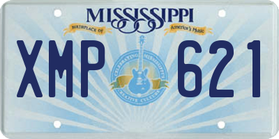 MS license plate XMP621