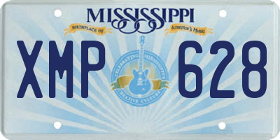 MS license plate XMP628