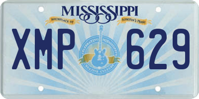 MS license plate XMP629