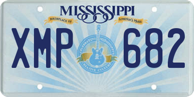 MS license plate XMP682