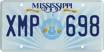 MS license plate XMP698