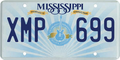MS license plate XMP699