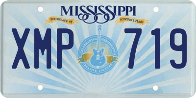 MS license plate XMP719