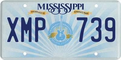 MS license plate XMP739