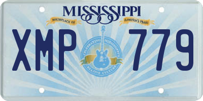 MS license plate XMP779
