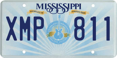 MS license plate XMP811