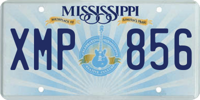 MS license plate XMP856