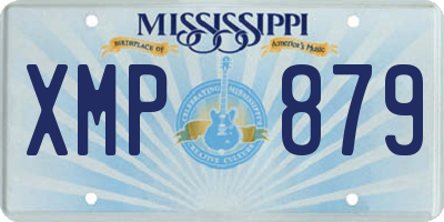 MS license plate XMP879