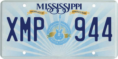 MS license plate XMP944