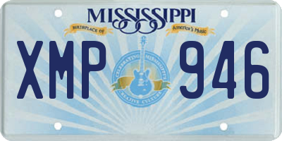 MS license plate XMP946