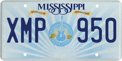 MS license plate XMP950