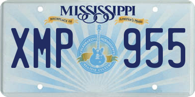 MS license plate XMP955