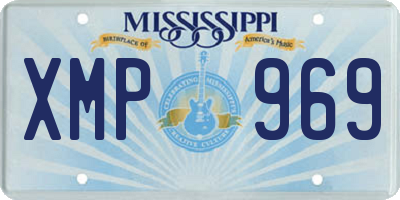 MS license plate XMP969