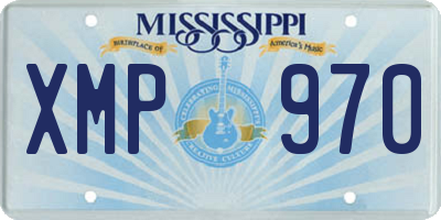 MS license plate XMP970
