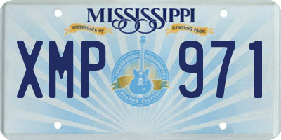 MS license plate XMP971