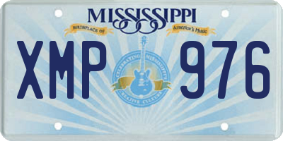 MS license plate XMP976