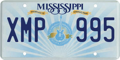MS license plate XMP995