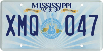 MS license plate XMQ047