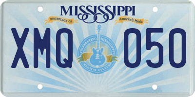 MS license plate XMQ050
