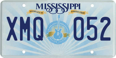 MS license plate XMQ052