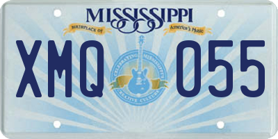 MS license plate XMQ055