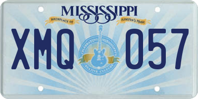 MS license plate XMQ057