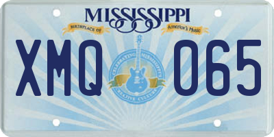 MS license plate XMQ065