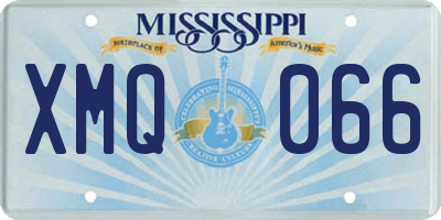 MS license plate XMQ066
