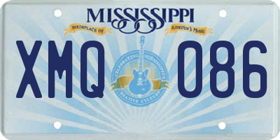 MS license plate XMQ086