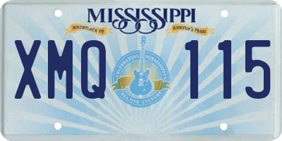 MS license plate XMQ115