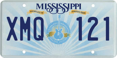MS license plate XMQ121