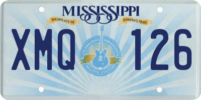 MS license plate XMQ126