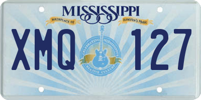 MS license plate XMQ127