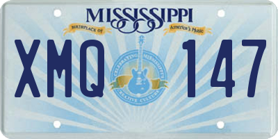 MS license plate XMQ147