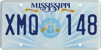 MS license plate XMQ148
