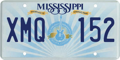 MS license plate XMQ152