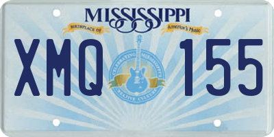MS license plate XMQ155
