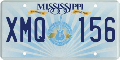 MS license plate XMQ156