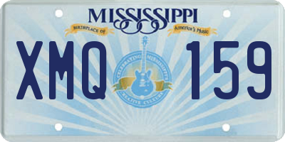 MS license plate XMQ159