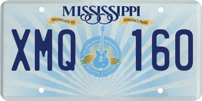 MS license plate XMQ160