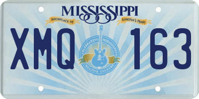MS license plate XMQ163