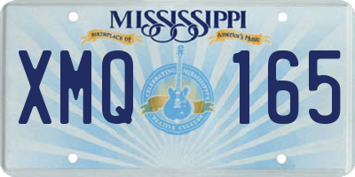 MS license plate XMQ165
