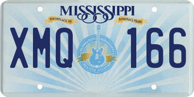 MS license plate XMQ166