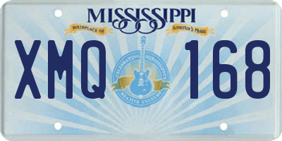 MS license plate XMQ168