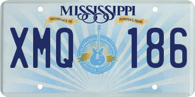 MS license plate XMQ186