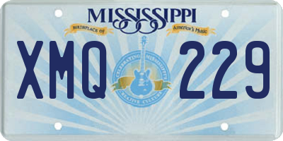 MS license plate XMQ229